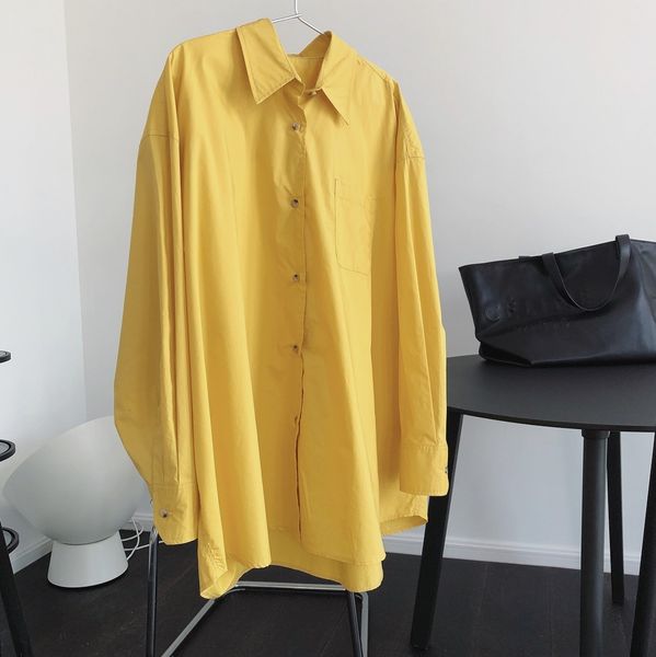 2021 new women spring boyfriend style oversized womens and blouses cotton long shirt blusas roupa feminina hzm0, White
2021 new women spring boyfriend style oversized womens and blouses cotton long shirt blusas roupa feminina hzm0, White