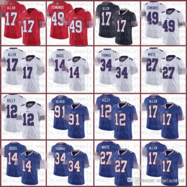 b69 buffalo bill 17 josh allen 14 stefon diggs football jerseys 91 oliver stitched 49 tremaine edmunds 26 devin singletary 12 jim kelly, Black;red 
b69 buffalo bill 17 josh allen 14 stefon diggs football jerseys 91 oliver stitched 49 tremaine edmunds 26 devin singletary 12 jim kelly, Black;red