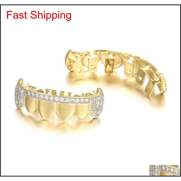 fashion cubic zirconia gold teeth grills hiphop rocker halloween iced out caps bottom fang qylycq dh_seller2010, Silver
fashion cubic zirconia gold teeth grills hiphop rocker halloween iced out caps bottom fang qylycq dh_seller2010, Silver