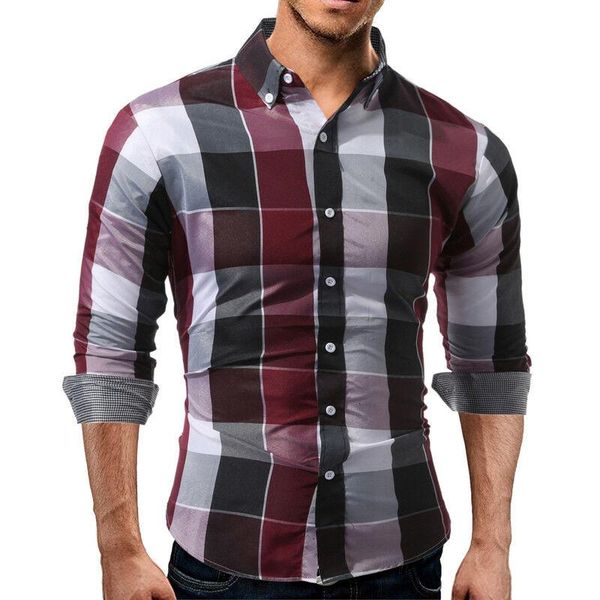 2020 новая мода мужчин slim fit с длинным рукавом хлопок рубашки шотландки вскользь кнопки вниз вверх рубашки, White;black
2020 новая мода мужчин slim fit с длинным рукавом хлопок рубашки шотландки вскользь кнопки вниз вверх рубашки, White;black