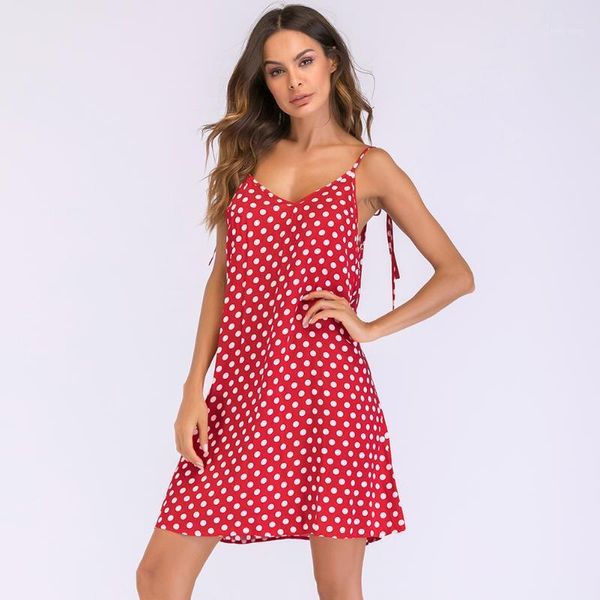 2020 women summer dress polka dot print dress v neck sleeveless tie spaghetti strap backless casual mini casual sundress elbise1, Black;gray
2020 women summer dress polka dot print dress v neck sleeveless tie spaghetti strap backless casual mini casual sundress elbise1, Black;gray
