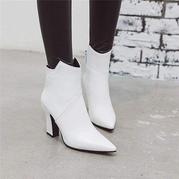 ymechic 2020 new arrival white black ladies high heel boots shoe pointed toe booties autumn winter fashion wedding party shoes
ymechic 2020 new arrival white black ladies high heel boots shoe pointed toe booties autumn winter fashion wedding party shoes