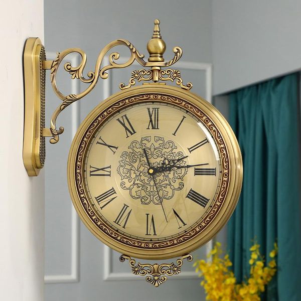 creative european decorative wall clock quiet room l restaurant watch home decorations