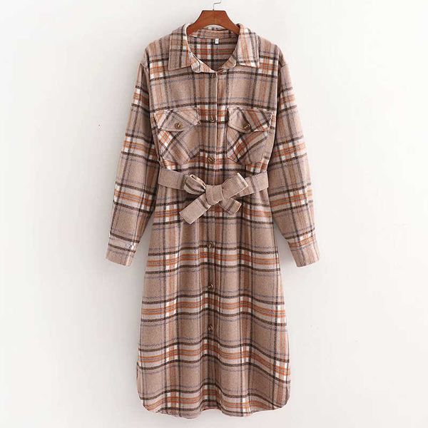 2020 autumn winter woolen women's plaid clothing fashion women jacket loose belt long overcoat female casual wool coat, Black
2020 autumn winter woolen women's plaid clothing fashion women jacket loose belt long overcoat female casual wool coat, Black