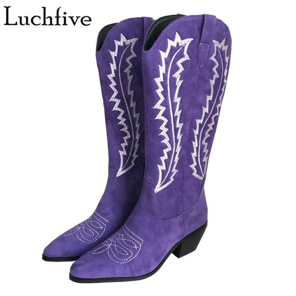 embroidery pointy toe boots femme square heels ankle boots retro slip on botas mujer purple shoes woman, Black
embroidery pointy toe boots femme square heels ankle boots retro slip on botas mujer purple shoes woman, Black