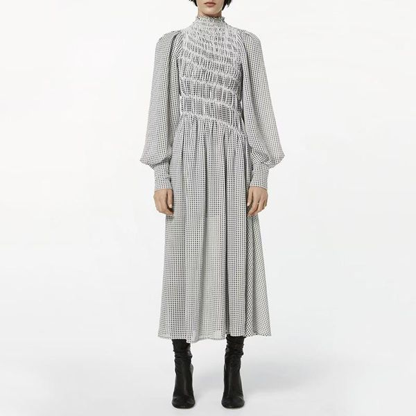 casual dresses 2021 winter fashion women dress stand collar lantern sleeve corset patchwork plaid pleated long elegant, Black;gray
casual dresses 2021 winter fashion women dress stand collar lantern sleeve corset patchwork plaid pleated long elegant, Black;gray