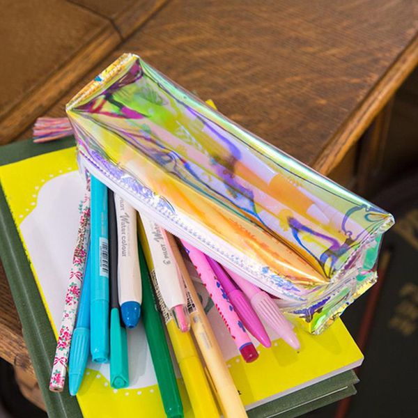 rainbow colorful laser transparent reflective leather pen case fabric pencil bag etui a crayons cuir pencil pouch stifte 4926
rainbow colorful laser transparent reflective leather pen case fabric pencil bag etui a crayons cuir pencil pouch stifte 4926
