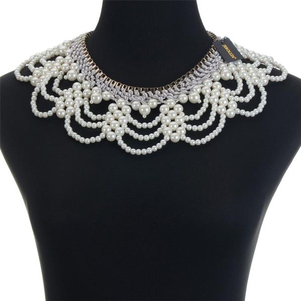 braided chain statement choker resin white pearls 2020 collar beads chunky necklaces women charm necklace colar collares kolye, Golden;silver
braided chain statement choker resin white pearls 2020 collar beads chunky necklaces women charm necklace colar collares kolye, Golden;silver