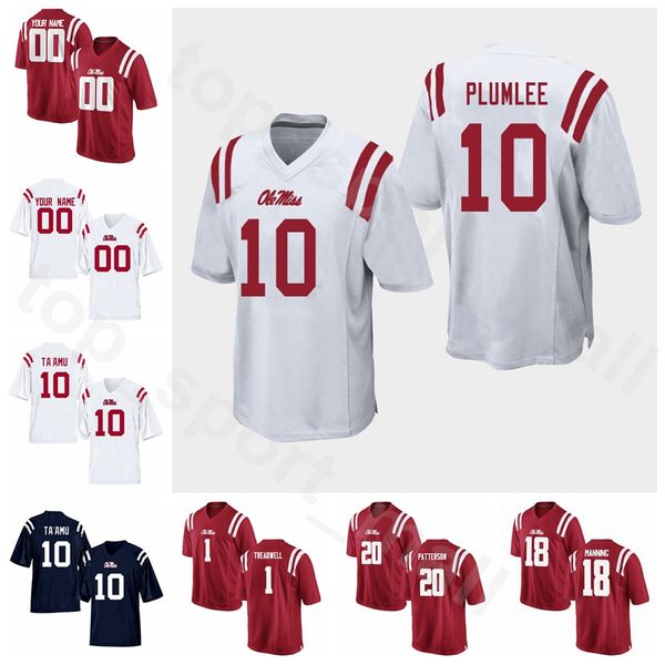 ncaa college ole miss rebels 10 john rhys plumlee jersey football 18 achie manning 10 taamu 20 shea patterson laquon treadwell red white, Black
ncaa college ole miss rebels 10 john rhys plumlee jersey football 18 achie manning 10 taamu 20 shea patterson laquon treadwell red white, Black