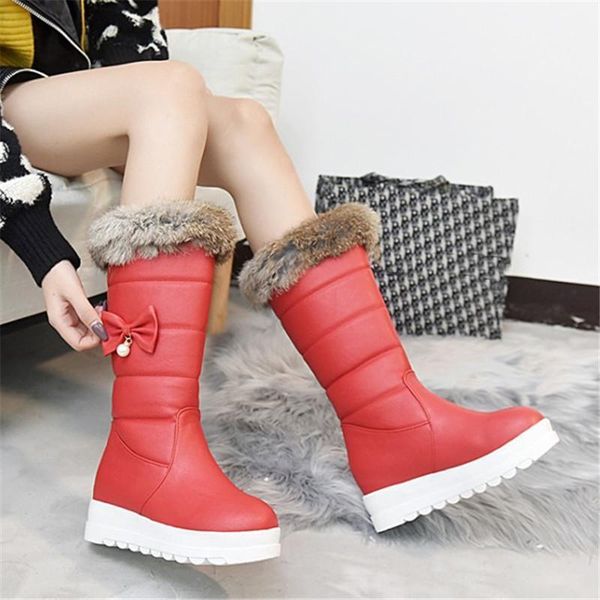 boots pxelena butterfly-knot fur women mid calf snow waterproof hidden heels platform winter warm shoes 2021 plus size 441, Black
boots pxelena butterfly-knot fur women mid calf snow waterproof hidden heels platform winter warm shoes 2021 plus size 441, Black