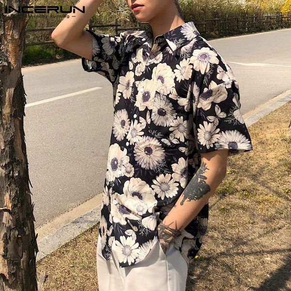 men's casual shirts incerun 2021 summer men hawaiian shirt buttons flower floral blouse streewear short sleeve lapel s-3xl 71, White;black
men's casual shirts incerun 2021 summer men hawaiian shirt buttons flower floral blouse streewear short sleeve lapel s-3xl 71, White;black