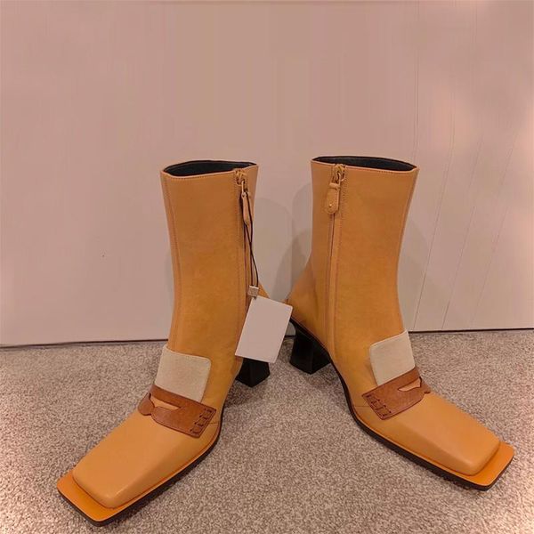 deat 2020 new spring autumn fashion casual square head thick heel martin high heel side zipper leather women short boots sf743, Black
deat 2020 new spring autumn fashion casual square head thick heel martin high heel side zipper leather women short boots sf743, Black