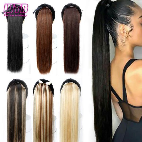 wtb 22\" long straight ponytails for women heat resistant synthetic drawstring fake hair pony tail ex wmthwc, Black;brown
wtb 22\" long straight ponytails for women heat resistant synthetic drawstring fake hair pony tail ex wmthwc, Black;brown