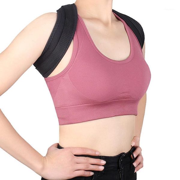 back support brace belt adjustable posture corrector clavicle spine shoulder lumbar correction fitness improving1, Black;blue
back support brace belt adjustable posture corrector clavicle spine shoulder lumbar correction fitness improving1, Black;blue