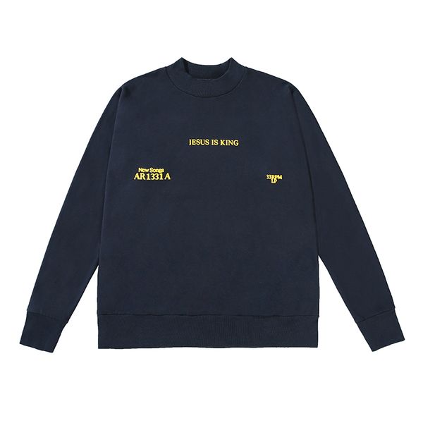 autumn winter europe usa jesus is king album new songs half turtle neck men women crew neck sweatshirt hoodie jumper, Black
autumn winter europe usa jesus is king album new songs half turtle neck men women crew neck sweatshirt hoodie jumper, Black