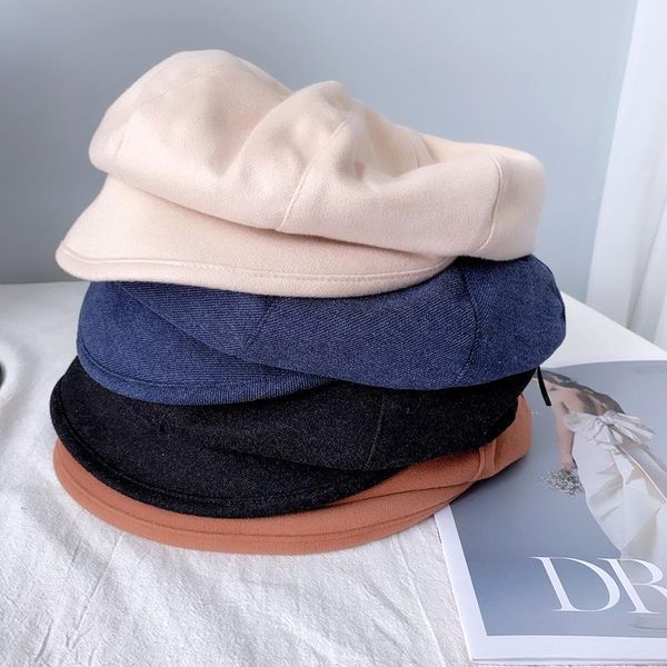women cotton blend berets winter autumn octagonal beret caps stylish artist painter newsboy hats black grey beret hats, Blue;gray
women cotton blend berets winter autumn octagonal beret caps stylish artist painter newsboy hats black grey beret hats, Blue;gray