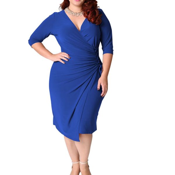 european and american plus size women's v-neck new dress with straps waist sleeve skirt, White;black
european and american plus size women's v-neck new dress with straps waist sleeve skirt, White;black