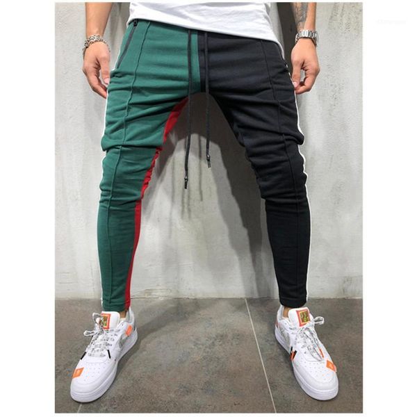 men's casual sports pants patchwork color hip-hop fitness pants 2020 new style1, Black
men's casual sports pants patchwork color hip-hop fitness pants 2020 new style1, Black