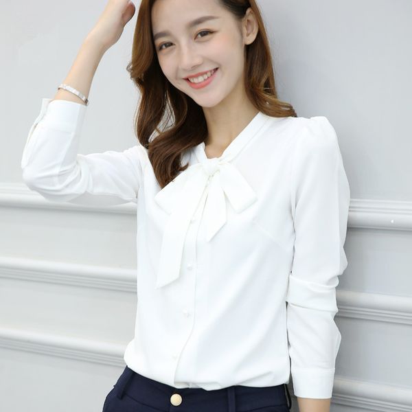 2021 new female sweet bow chiffon shirt casual spring skinny shirts add velvet superior femme tshirt blouse wxf706 ua8u, White
2021 new female sweet bow chiffon shirt casual spring skinny shirts add velvet superior femme tshirt blouse wxf706 ua8u, White