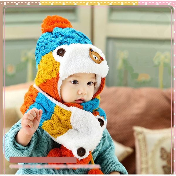 2 piece/ set hat scarf gloves baby winter cap rabbit knit beanie bonnet warm hats for children neck warmer pgraphy props, Blue;gray 
2 piece/ set hat scarf gloves baby winter cap rabbit knit beanie bonnet warm hats for children neck warmer pgraphy props, Blue;gray