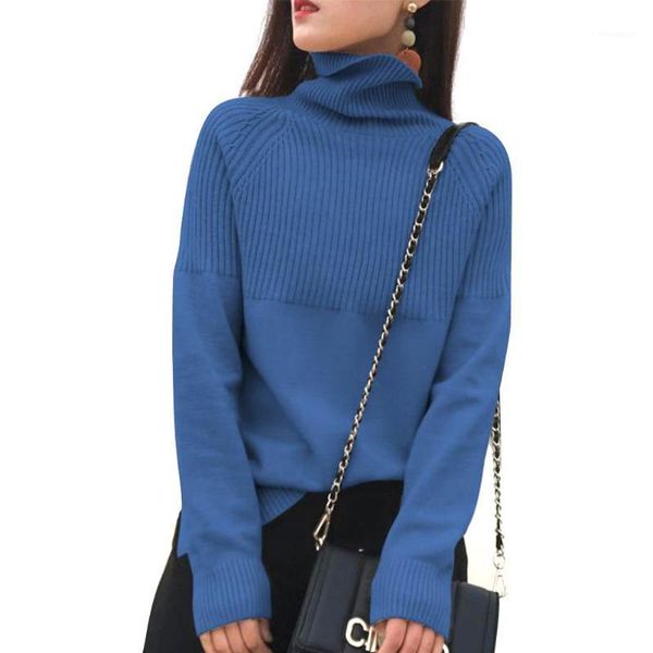 pullover high collar long sleeves soft knitted solid daily loose rib splicing women sweater fashion streetwear casual1, White;black
pullover high collar long sleeves soft knitted solid daily loose rib splicing women sweater fashion streetwear casual1, White;black