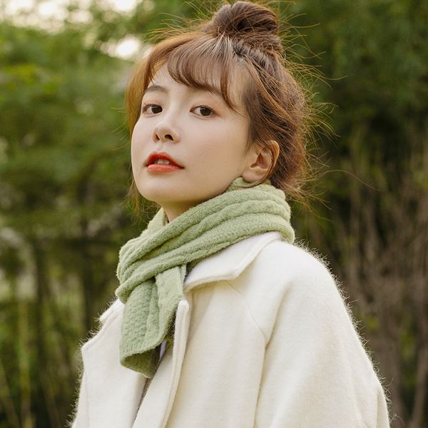 ins korean version of cute avocado green short knitted scarf for autumn winter students and girls' warm neck, Blue;gray
ins korean version of cute avocado green short knitted scarf for autumn winter students and girls' warm neck, Blue;gray