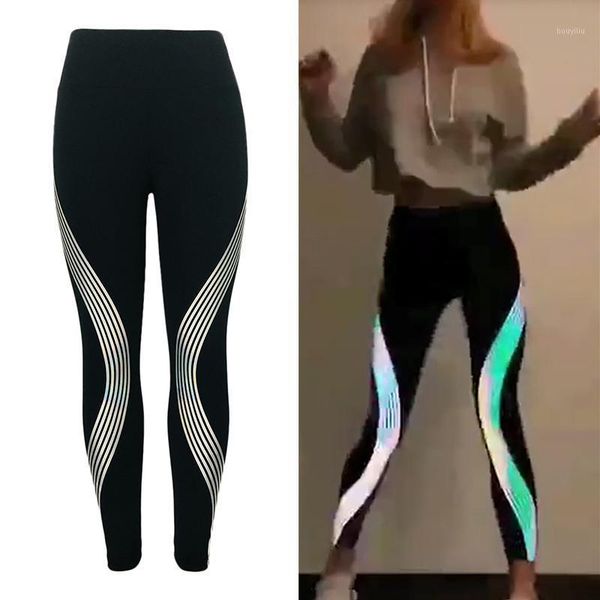 yoga outfits reflective leggings glow in the dark night light side stripes shiny sports pants dancing tights sportswear for women female1, White;red
yoga outfits reflective leggings glow in the dark night light side stripes shiny sports pants dancing tights sportswear for women female1, White;red