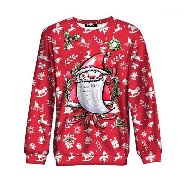 women's t-shirt christmas nifty sweet long-sleeved sweater clothing harajuku wind happy santa claus wy16921, White
women's t-shirt christmas nifty sweet long-sleeved sweater clothing harajuku wind happy santa claus wy16921, White