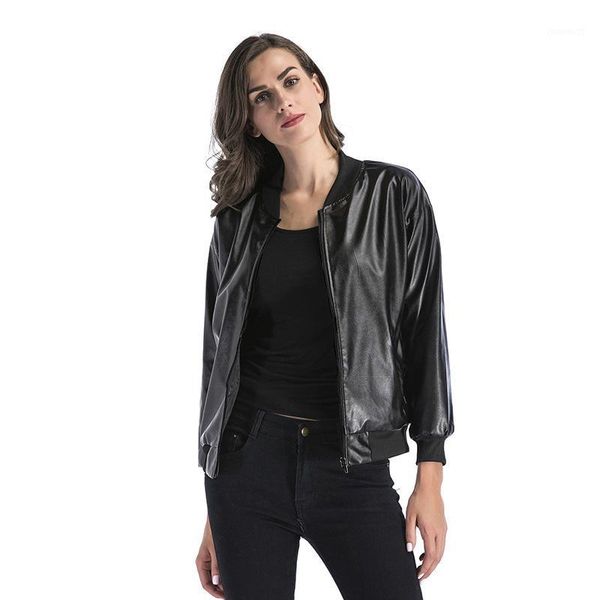 2019 autumn new trend women black cool jacket stand lead zipper leather clothing punk rave chaquetas mujer ey*1, Black;brown
2019 autumn new trend women black cool jacket stand lead zipper leather clothing punk rave chaquetas mujer ey*1, Black;brown