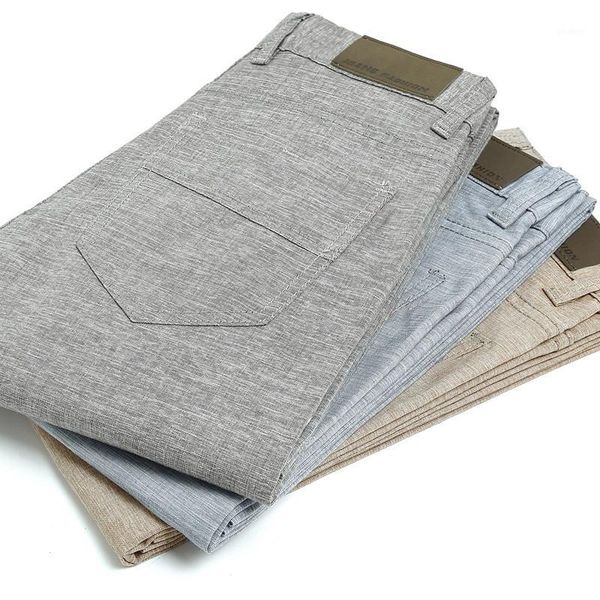 men's thin trousers linen cotton slacks business casual straight long suit pants 2020 new pontalon homme1, Black
men's thin trousers linen cotton slacks business casual straight long suit pants 2020 new pontalon homme1, Black