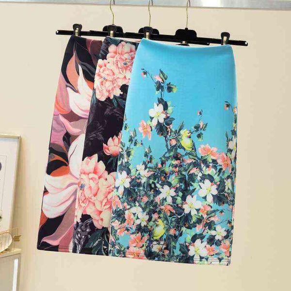 skirts spring and summer hip wrap skirt female print pencil high waist one-step flower bird back split knee middle skirt, Black
skirts spring and summer hip wrap skirt female print pencil high waist one-step flower bird back split knee middle skirt, Black
