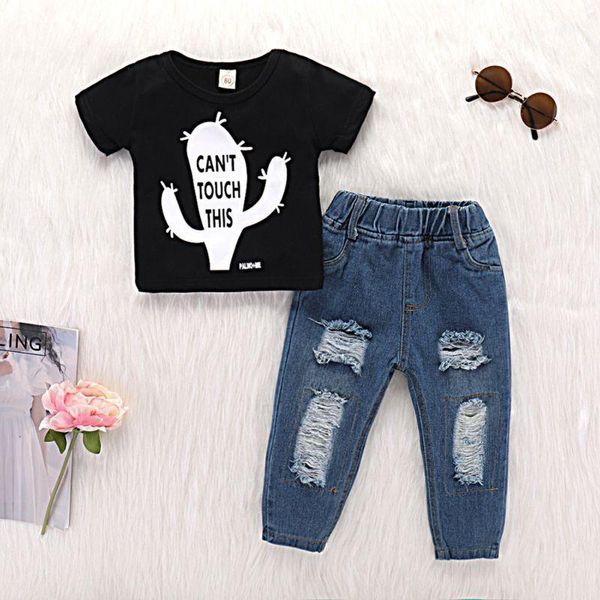 2021 new summer baby boy girl clothes cactus blouse t-shirt +jeans trousers denim pants suit outfits for children a261, White
2021 new summer baby boy girl clothes cactus blouse t-shirt +jeans trousers denim pants suit outfits for children a261, White
