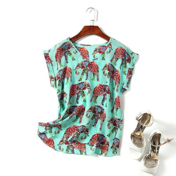 100% natural silk short-sleeved shirt female silk wild bottoming shirt personalized printing large size blouse, White
100% natural silk short-sleeved shirt female silk wild bottoming shirt personalized printing large size blouse, White