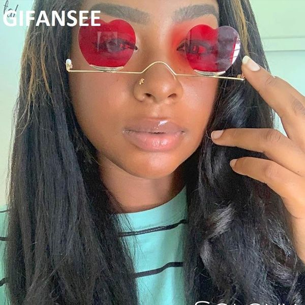 gifansee heart shaped rimless sunglasses women 2020 cute love fashion eyewear brand metal pearl frame unique sun glasses oculos, White;black
gifansee heart shaped rimless sunglasses women 2020 cute love fashion eyewear brand metal pearl frame unique sun glasses oculos, White;black