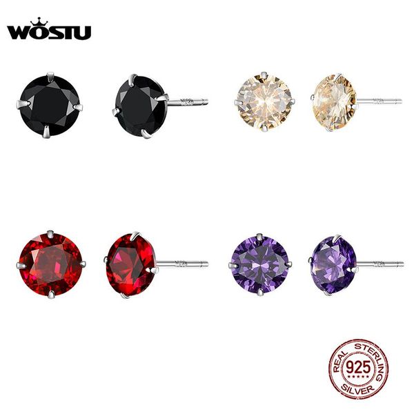 stud wostu 4 colors 925 sterling silver exquisite zircon earrings for women black purple gold red small jewelry dae166, Golden;silver
stud wostu 4 colors 925 sterling silver exquisite zircon earrings for women black purple gold red small jewelry dae166, Golden;silver