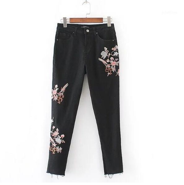 women's jeans 2021 listing european style women's fashion black flower embroidery pencil trousers, casual slim woman cowboy pants1, Blue
women's jeans 2021 listing european style women's fashion black flower embroidery pencil trousers, casual slim woman cowboy pants1, Blue