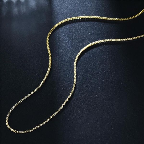 modyle new fashion 1.4mm /gold color women and men box necklace chain jewelry, Silver
modyle new fashion 1.4mm /gold color women and men box necklace chain jewelry, Silver