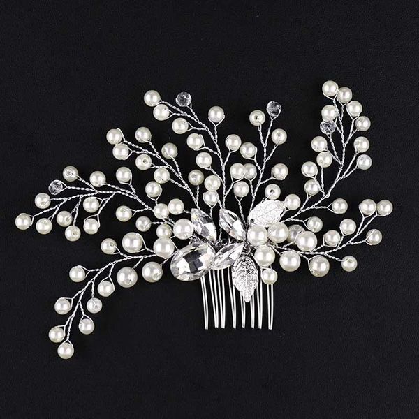 forseven simulated pearl crystal women comb for hair bridal hair combs ornaments hairwear wedding jewelry accessories, Golden;silver
forseven simulated pearl crystal women comb for hair bridal hair combs ornaments hairwear wedding jewelry accessories, Golden;silver