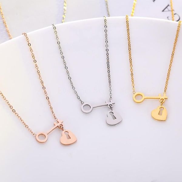 pendant necklaces 2021 fashion jewelry cute lock love k bijoux femme stainless steel chain for women birthday gift, Silver
pendant necklaces 2021 fashion jewelry cute lock love k bijoux femme stainless steel chain for women birthday gift, Silver