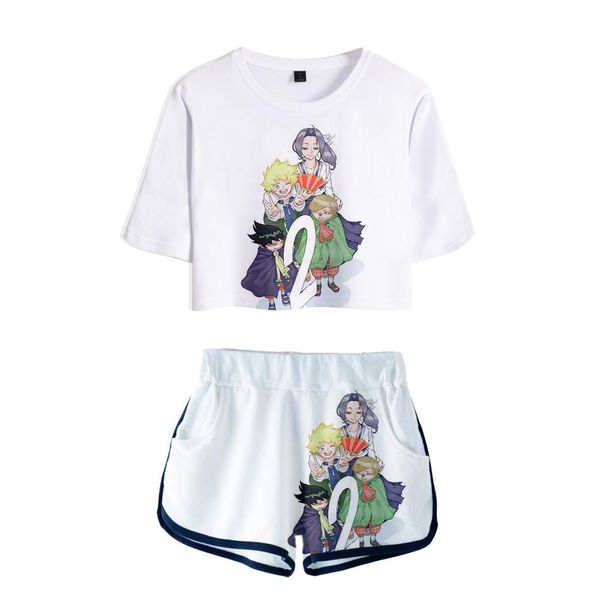 set harajuku summer umbilical shirt woman fashion casual cool summer fashion set new animation two piece set head short pullover bbyzce, Gray
set harajuku summer umbilical shirt woman fashion casual cool summer fashion set new animation two piece set head short pullover bbyzce, Gray