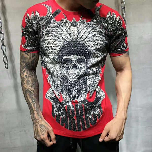 pp bag men shirt summer fashion casual warrior rhinestone print tshirt o-neck & tees plus size fue3, White;black
pp bag men shirt summer fashion casual warrior rhinestone print tshirt o-neck & tees plus size fue3, White;black