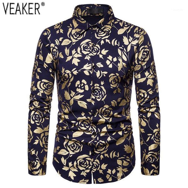 2020 new men's floral printed silk satin shirts male slim fit long sleeve party shirt business casual black gold print shirts1, White;black
2020 new men's floral printed silk satin shirts male slim fit long sleeve party shirt business casual black gold print shirts1, White;black