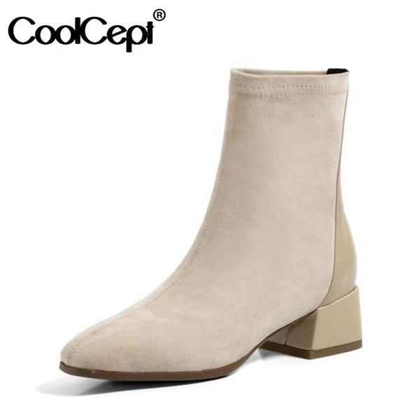 coolcept women ankle boots fashion stretch boots women winter shoes woman casual daily footwear size 33-40, Black
coolcept women ankle boots fashion stretch boots women winter shoes woman casual daily footwear size 33-40, Black