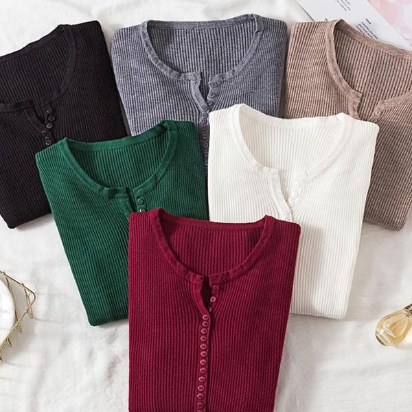 women's sweaters lucyever v neck pullover sweater women basic autumn slim knitted jumper long sleeve button soft elastic female 2021, White;black
women's sweaters lucyever v neck pullover sweater women basic autumn slim knitted jumper long sleeve button soft elastic female 2021, White;black