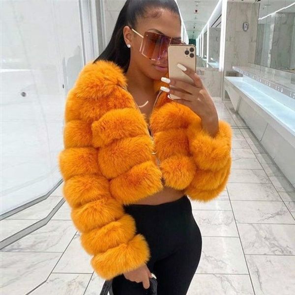 luxury faux fur jacket women fluffy fur collar winter thick warm short coat zipper plus size outwear party1, Black
luxury faux fur jacket women fluffy fur collar winter thick warm short coat zipper plus size outwear party1, Black