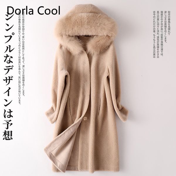 100% real fox skin collar with hood female jacket maxi long wool loose outerwear lady thick winter coat clothing tyki, Black
100% real fox skin collar with hood female jacket maxi long wool loose outerwear lady thick winter coat clothing tyki, Black