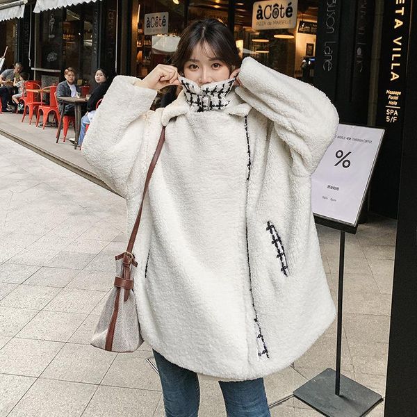 women's fur & faux coat winter jacket women 2021 lamb warm thick fashion loose plush ladies coats teddy, Black
women's fur & faux coat winter jacket women 2021 lamb warm thick fashion loose plush ladies coats teddy, Black