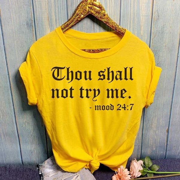 women casual o neck letter print t shirt short sleeve thou shall not try me harajuku t shirts plus size femme, White
women casual o neck letter print t shirt short sleeve thou shall not try me harajuku t shirts plus size femme, White