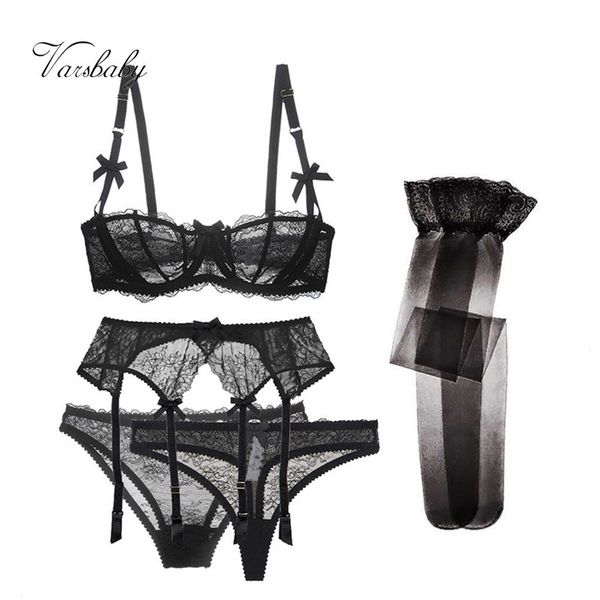 varsbaby lace 5 pcs bras+garters+panties+thongs+stockings underwear black/pink /white bra set lj200815, Red;black
varsbaby lace 5 pcs bras+garters+panties+thongs+stockings underwear black/pink /white bra set lj200815, Red;black