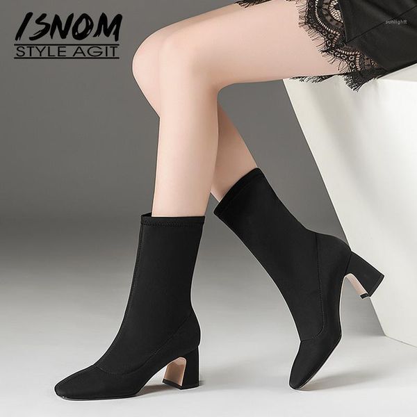 boots isnom stretch women square toe footwear thick high heels female boot fashion winter shoes woman black plus size 431
boots isnom stretch women square toe footwear thick high heels female boot fashion winter shoes woman black plus size 431